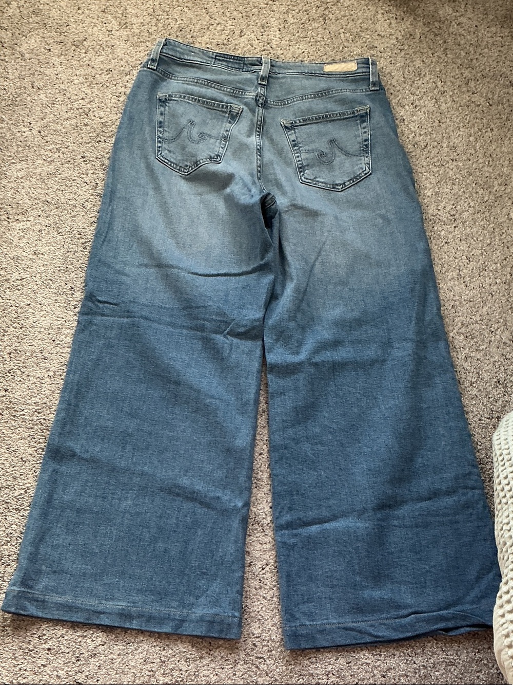 Ag Adriano Goldschmied Leana Wide-Leg Jeans ~ Dune - Picture 9 of 9